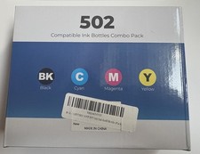Epson 502 Ink Bottles Replacement, 4 Refill Bottles for ET-2850, ET-3830