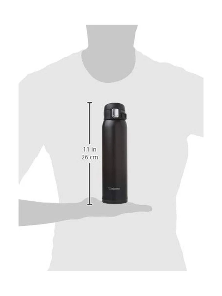 Taza Zojirushi Acero Inoxidable, 20 Onzas, Negro Mate Negro 20... Envío Rápido Foto 2 de 2