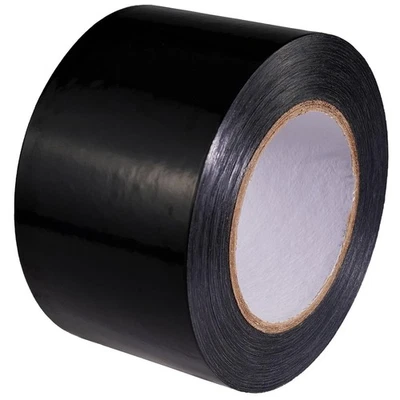 AUTRENDS Vapor Barrier Tape, 3" Polyethylene Tape Black Seal Tape for Crawl Space, Und...