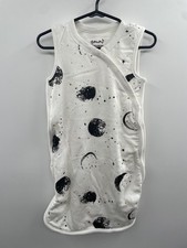 NWT Goumi Slumber Sleep Bag Newborn 0-3M White Many Moons Print Comfort Winter