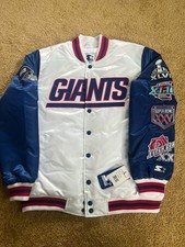 New York Giants Starter White Satin Super Bow...