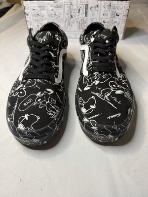 VANS x Peanuts Old Skool Snoopy Black/White Low Top Sneakers VN0A38G1QOG 2017