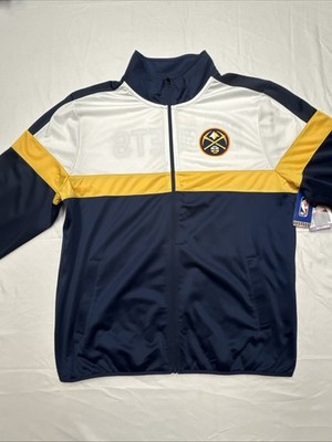NWT Denver Nuggets Men's 2XL Full Zip Jacket Sweatshirt by GIII Colorblock NBA
