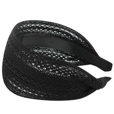 Hairband, Boho Style Non-Slip Wide Headband with Teeth, Fabric Headbands for Wom