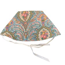 Baby Bonnet Handmade Floral Paisley Print Cotton Fabric Vintage Style Sun Hat