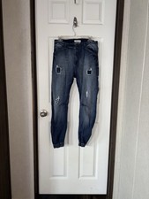 John Galliano Blue Relaxed Jeans with Distressed Details. Kids Collection- Rare