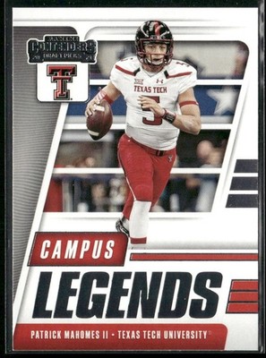 2021 Panini Contenders Draft Picks Campus Legends Patrick Mahomes #2 A3