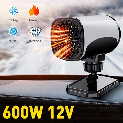 MARKENLOS 12V 600W Tragbare elektrische AutoHeizung Heizlüfter Defogger Defroster Demister