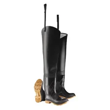 Dunlop 8605500 Hip Wader, Pvc Upper, Pvc Outsole, Plain Toe, 16 In Boot Height,