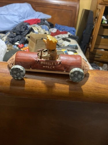 Marx Flintstones Rubble's Wreck Friction Toy 1962