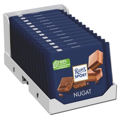 (15,35 /1kg) Ritter Sport Nugat, Schokolade, 13 Tafeln je 100g