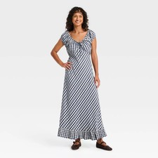 Women's Puff Short Sleeve Ankle Sundress - Universal Thread