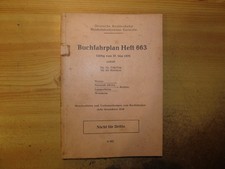 DB Deutsche Bundesbahn Buchfahrplan 663 BD Karlsruhe 1979