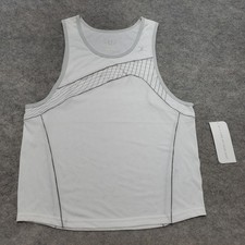 NWT Zoot Sports Top Men's Size Medium White Runfit Singlet Tank Sleeveless