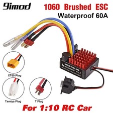 9IMOD 1060 RTR 60A Waterproof Brushed ESC Speed Controller for 1/10 RC Car