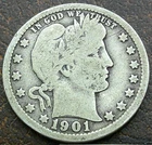 US 1901 Barber Quarter  **
