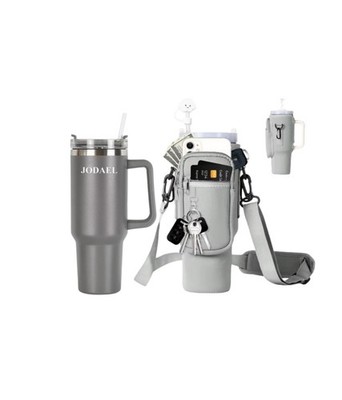 Sommer Outdoor Große Kapazität Wasser 40 Unzen Tasse Griff Strohhalm Weihnachtsgeschenke 