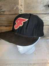 Vintage New Era Pro Model USA Made Sewn On F Hat Cap SnapBack