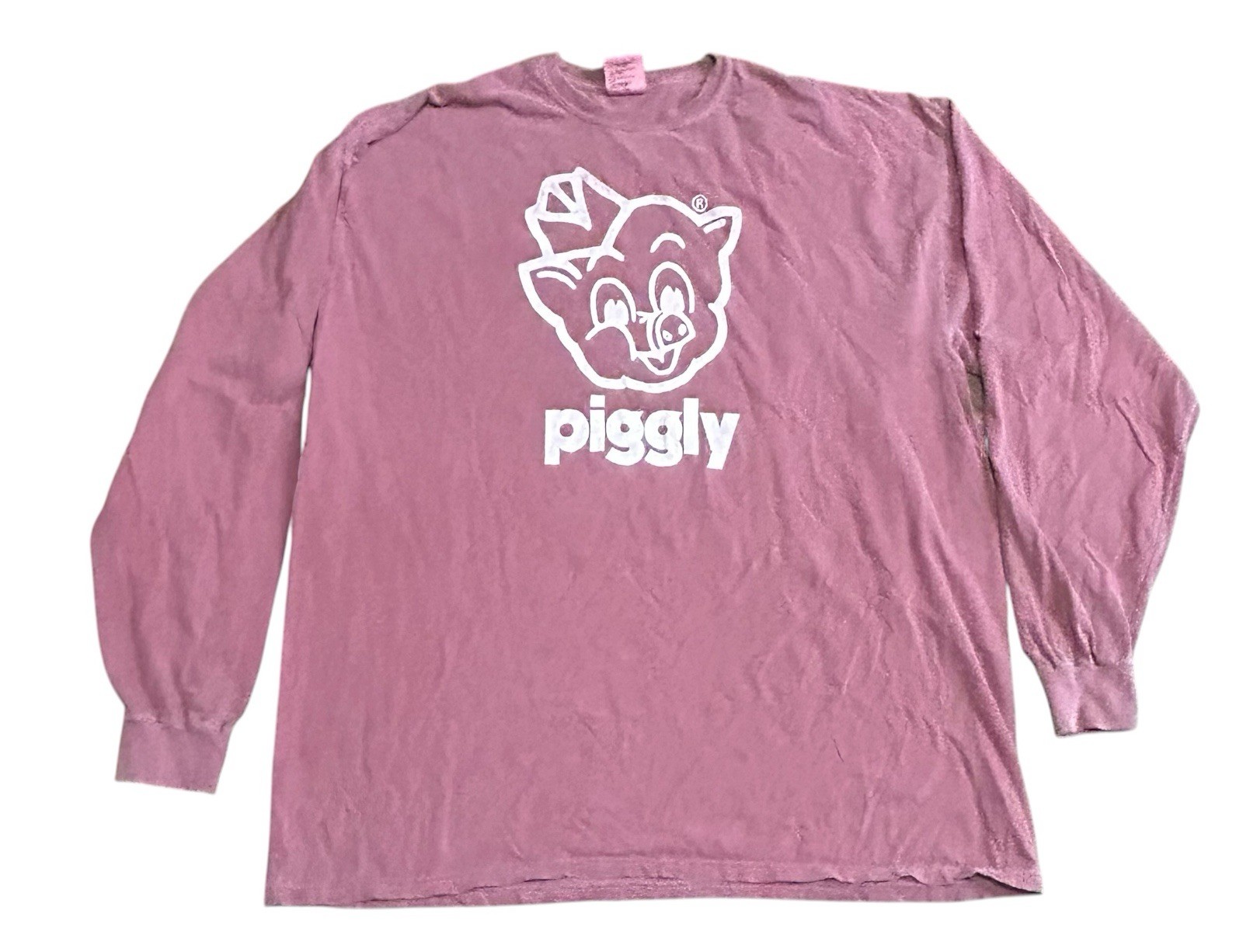 Comfort Colors Pink Piggly Wiggly Double Sided White Logo Shirt Womens XXL