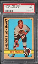1972 O-Pee-Chee Hockey Keith Magnuson #71 PSA 9 Population 1 of 11 highest grade