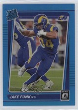 2021 Panini Donruss Optic Rated Rookie Aqua Prizm 40/299 Jake Funk #295 10k8