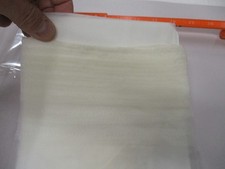 1 PR VINTAGE UNBRANDED RHT FLAT KNIT SHEER NYLON STOCKINGS SZ 11 34" WHITE