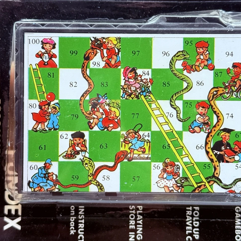 NEW Fundex 1987 Mini Magnetics Games Snakes & Ladders Sealed Travel Game - Image 2 of 4
