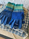 Antique Pennsylvania  Amish Hand Knit Blue Gloves   with Provenance Wonderful — photo 2