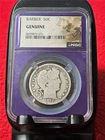 Picker's Delight CIRC 1912 90% SILVER BARBER HALF DOLLAR NGC GENUINE      #T3473