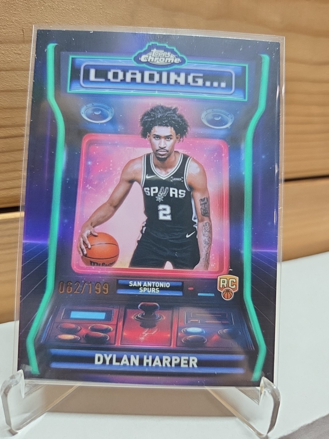 Dylan Harper 2025-26 Topps Chrome RC Loading Aqua /199 #LD-12