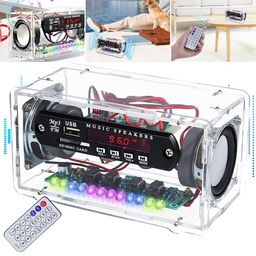 Elektronik Baukasten FM Radio - DIY Lötbausatz Mit Transparentem Gehäuse