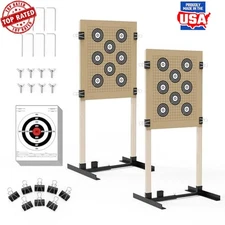 Shooting Target Stand Adjustable Base for Paper Cardboard Silhouette Practice