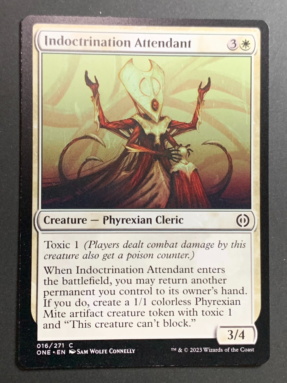 Indoctrination Attendant 016/271 Common Phyrexia Magic Card MTG 2023 NonFoil   