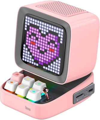 Divoom Ditoo-Plus App Control Pixel Art Bluetooth Portable Speaker Retro LED