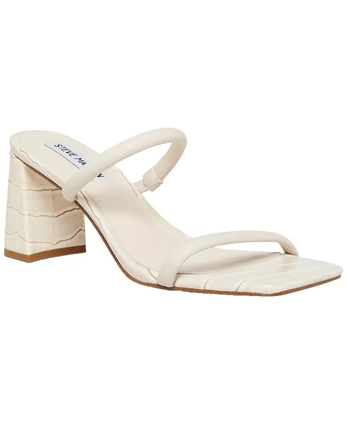 Tacones superiores de cuero con estampado animal para mujer Steve Madden