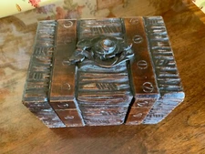 Black Forest Carved Wooden Box 