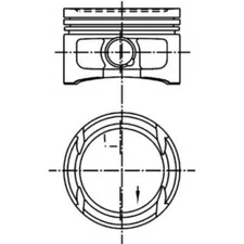 Piston Kolbenschmidt 99562620 for VW Polo Polo sedan