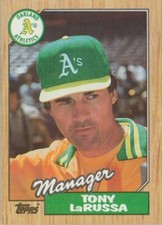 Tony La Russa 1987 Topps #68 Oakland Athletics MLB HOF Manager Baseball Card