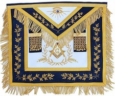 MASONIC COLLAR Blue Lodge APRON HAND EMBROIDERED PMA-400