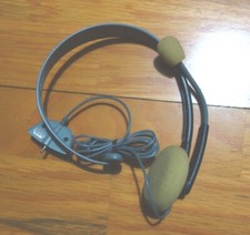 Microsoft Wired Headset For Xbox 360 Microphone Mic - Grey