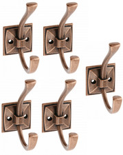 Mantelhaken Garderobenhaken antik Kleiderhaken kupfer Wand Haken Set Vintage