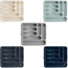 Cutlery Drawer Tray 7 Section Large Plastic Kitchen Tray Organizer Tidy Storage