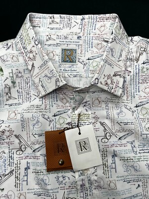 Robert Graham LEONARDO Da Vinci Shirt  R COLLECTION NWT $395 2XL Free Ship RARE!