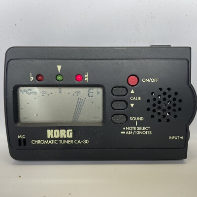 Korg Chromatic Compact Tuner CA-30 N222 for Guitar and Bass