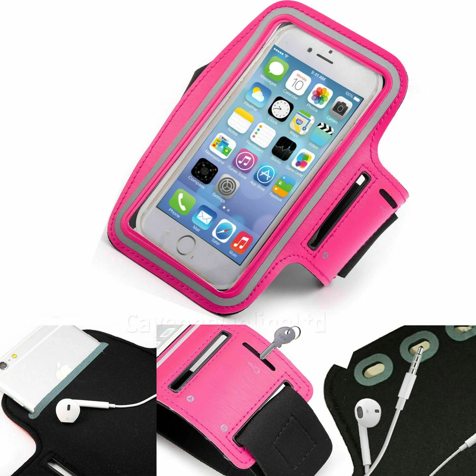 Banda Deportiva Compatible con iPhone4/4s 5/5c Resistente al Agua Estirable Reflectante Foto 4 de 4