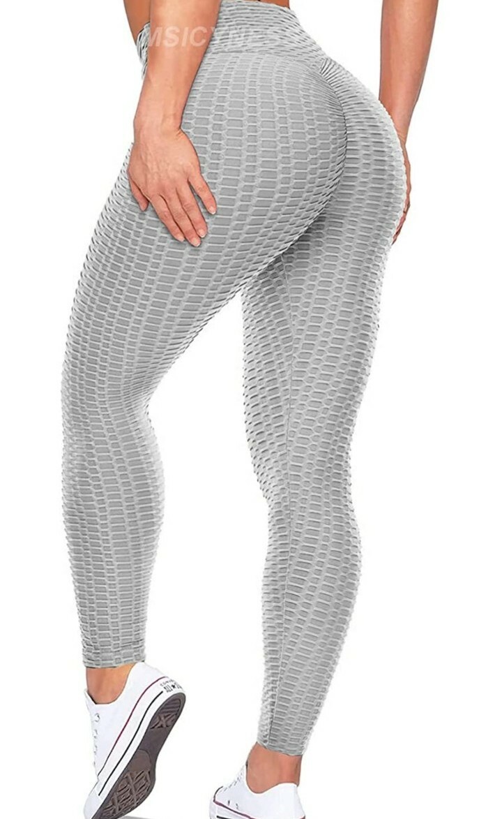 Grey And White Tiktok Leggings
