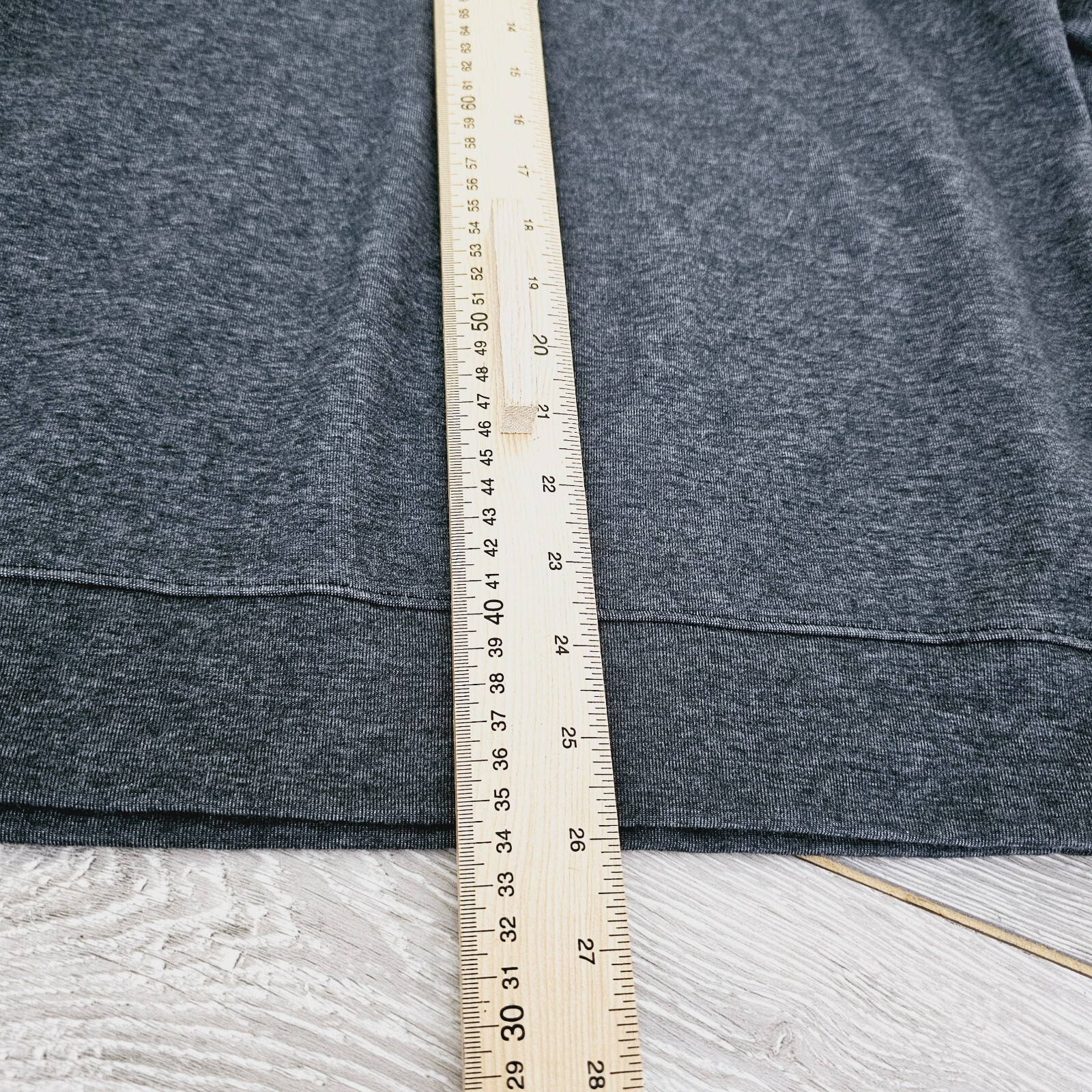 Nike Mens Yoga Long Sleeve Funnel Neck Top CU6255-010 Size Small Dark Grey thumbnail 5