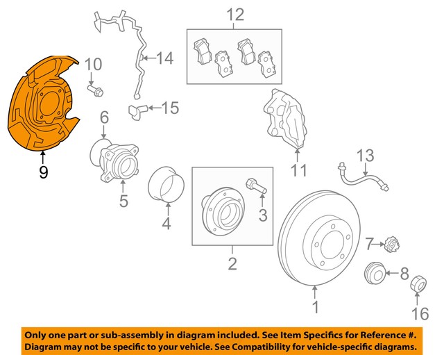 TOYOTA OEM 07-15 Tundra Front Brake-Backing Splash Dust Shield Plate