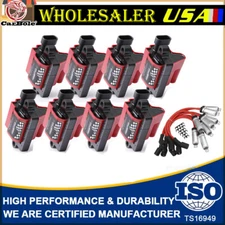 Ignition Coil Spark Plug Wire Pack For Chevy Silverado 1500 Tahoe GMC UF271 D581