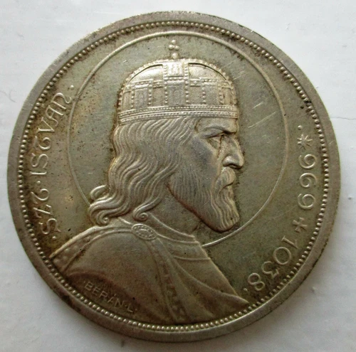 5 pengo 1938 Hungary Death of St. Stephen PF64 Silver Coin Hungary